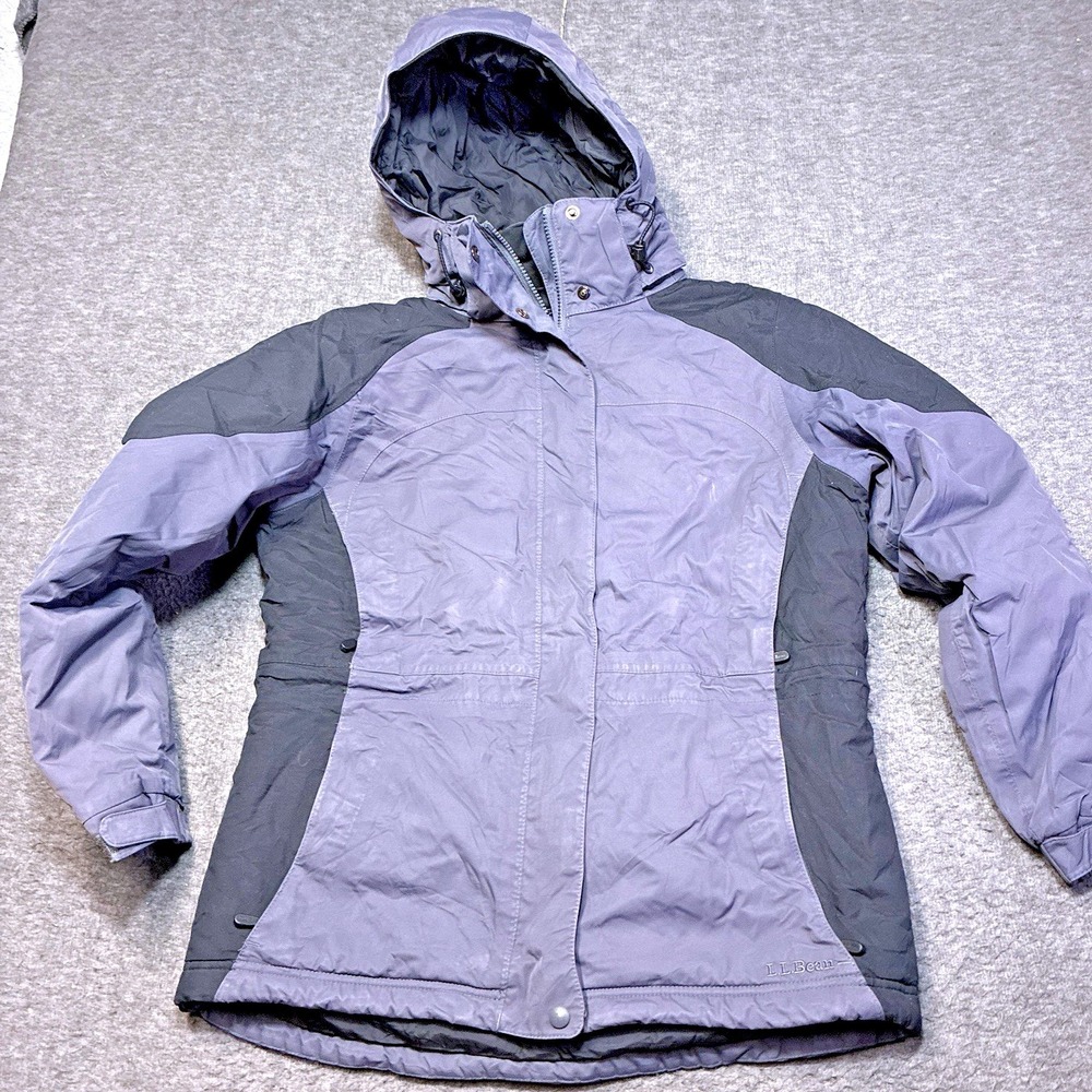 Vintage LL Bean Parka Ski Women Medium Jacket Outdoor Primaloft Insulated Warm